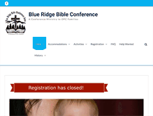 Tablet Screenshot of blueridgebibleconference.org
